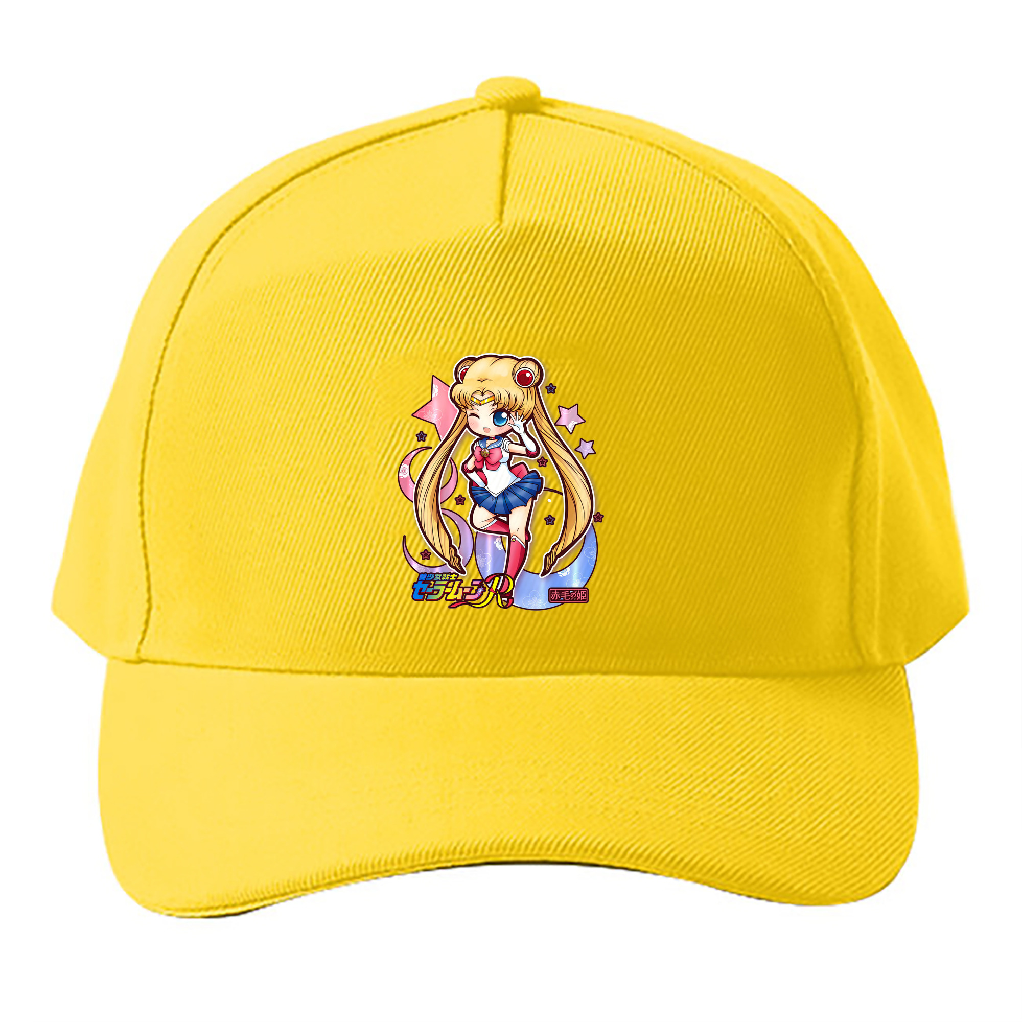 （画像用） 美少女戦士セーラームーン 月野 うさぎ つきの うさぎ Sailor Moon Tsukino Usagi ベースボールキャップ 綿100％ 男女兼用 帽子 スポーツ
